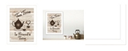 Trendy Decor 4U Tea Time by Millwork Engineering, Ready to hang Framed Print, White Frame, 10" x 14"